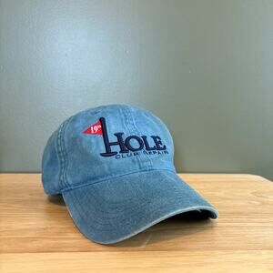 Pacific Headwear 19th Hole Club Repair Golf Blue Strapback Hat